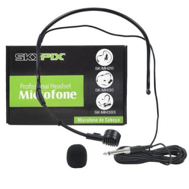 Imagem de Microfone Headset Com Fio P2/P10 SKMH20 Skypix Para Palestra Evento Re