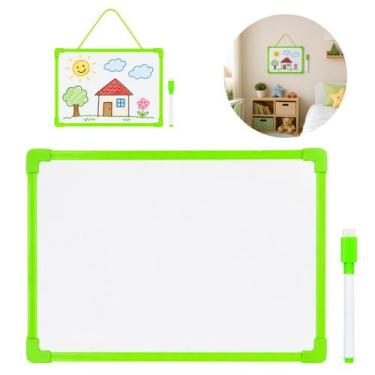 Imagem de 8 Lousas Infantil Quadro Branco 20x15cm Para Crianças - Floripa, Verde