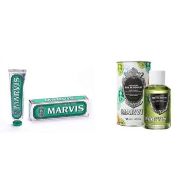 Imagem de Pasta de Dente Marvis Classic Strong Mint 108ml e Enxaguante Bucal 120