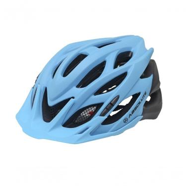 Imagem de Capacete para Ciclismo Wild com LED e Pala Removível Azul Preto Fosco Absolute 22 Entradas de Ar Pisca no Disco Bivolt