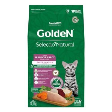 Imagem de Ração Golden Seleção Natural Gatos Filhotes Sabor Frango e Arroz 1 kg 