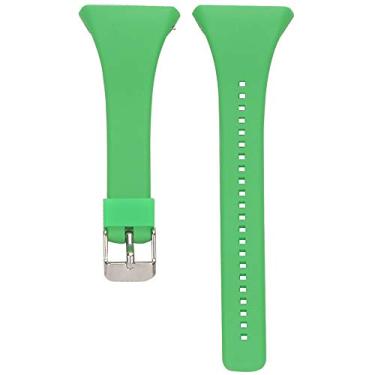 Imagem de Apto para pulseiras de relógio Polar FT4, pulseiras Polar FT7 para mulheres e homens, pulseiras esportivas ajustáveis de silicone para substituição pulseiras de relógio Polar FT4/FT7 (verde)