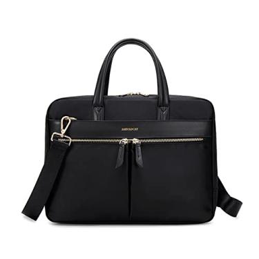 Imagem de Bolsas para Notebook Bolsa de Ombro Maletas Homens e Mulheres (Preto) 14,3"