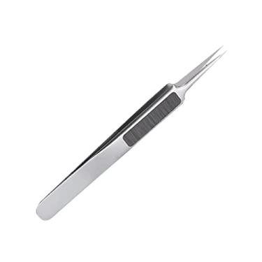 Imagem de MOOKEENONE High Strength Steel Tweezers + Rubber Tips Case Model Building Tools