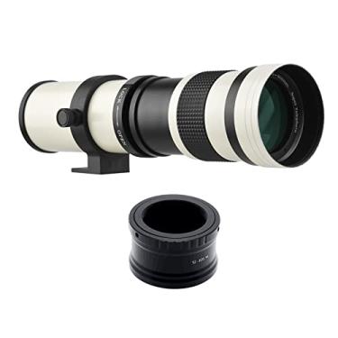 Imagem de Chusui Câmera MF Super Telefoto Zoom Lente F/8.3-16 420-800mm T2 Mount com anel adaptador M-mount 1/4 Substituição de rosca para câmeras M M2 M3 M5 M6 Mark II M10 M50 M100 M200