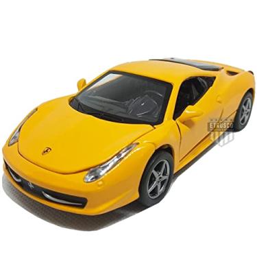 Imagem de Ferrari Miniauto com Som e Luz Die Cast 1:32 Amarelo