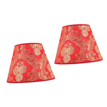 Imagem de OSALADI 2 Unidades Abajur Tampa Da Lâmpada De Mesa Floral Capas De Luminárias Tampa Da Lâmpada De Flores Sombra De Lâmpada De Flor De Substituição Lâmpada De Parede Escritório Tecido Volta