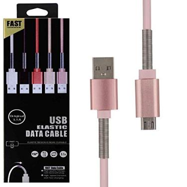 Imagem de Cabo Carregamento Rápido 3.1a Original Entrada Micro Usb Rosa