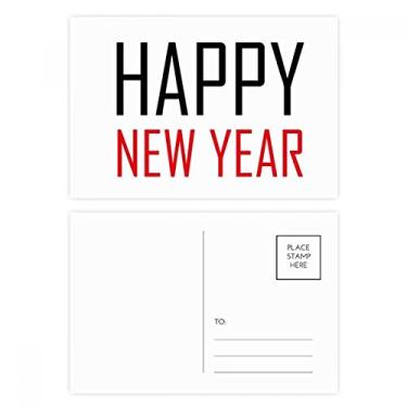 Imagem de Celebrate New Year's Day Blessing Festival, conjunto de cartões postais de aniversário para enviar cartões de agradecimento