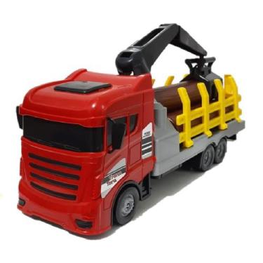Imagem de Caminhão De Brinquedo Trans Tora Truck Cargas - Caminhão Carrega Tora