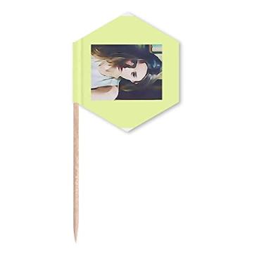 Imagem de Occident Vogue Simples Comely Pretty Palitos de Dente Bandeiras de Cupcake Picks Festa Celebração