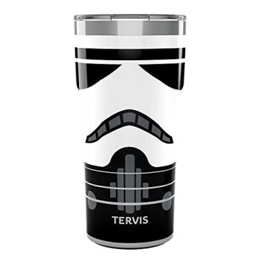 Imagem de Tervis Copo de viagem Traveler Star Wars com detalhe de capacete de parede tripla mantém as bebidas frias e quentes, 590 ml, aço inoxidável