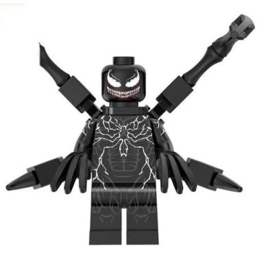 Imagem de Boneco Blocos De Montar Venom Black Incrível Homem Aranha - Mega Block