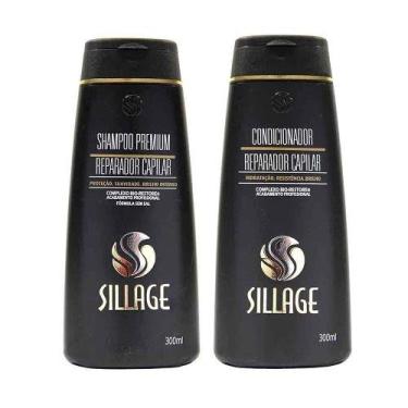 Imagem de Kit Shampoo Premium Condicionador Reparador Capilar Sillage