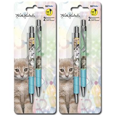 Imagem de Lapiseiras da Kittens InkWorks Keith Kimberlin Line – Amantes de gatos, 4 lápis