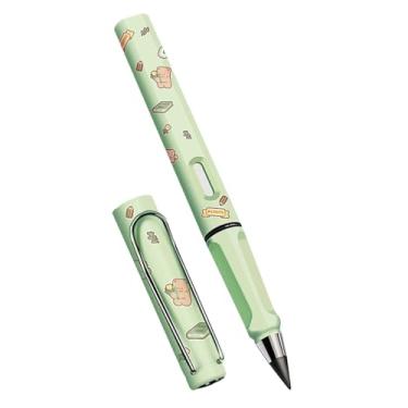 Imagem de Joucien Lápis sem tinta grafeno sem afiar lápis de desenho de estudante - lápis verde + [2 grafite + 1 adesivo] -HB