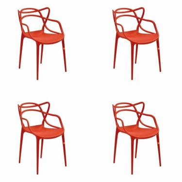 Imagem de Conjunto com 4 Cadeiras Allegra Laranja