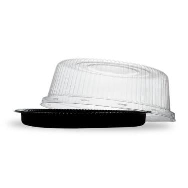 Imagem de Kit 6 Embalagem Descartável Delivery Para Bolo E Tortas 22X9 - Pp