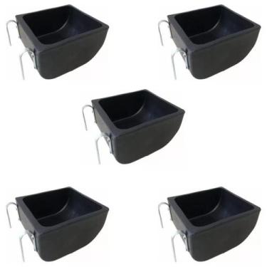 Imagem de Kit 5 Comedouros Abecel 10 Litros 30x26x16