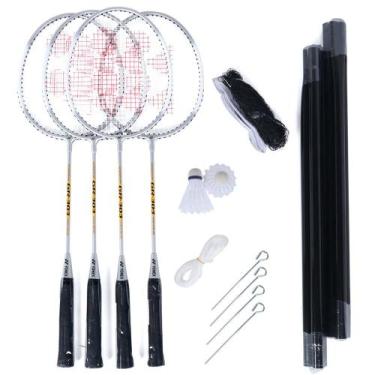 Imagem de Kit Badminton Yonex GR-303 com 4 Raquetes e 2 Petecas