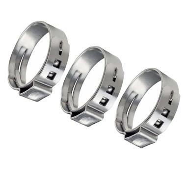 Imagem de MyyYiTar Anéis de fixação PEX de 3/10.2 cm, clipes de tubo de aço inoxidável para vedação de tubos de polietileno, conexão sem vazamento, 50 peças