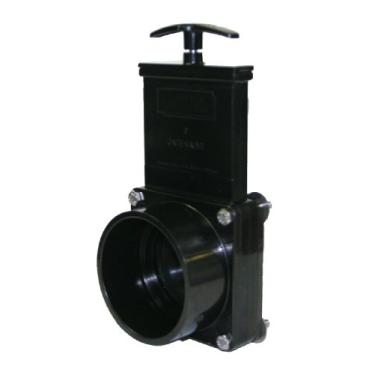 Imagem de Valterra 7311 ABS Válvula de portão para montagem direta do tanque, preta, 7,62 cm deslizante x flange do tanque