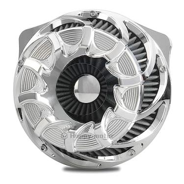 Imagem de Kits de filtro de ar cromado Drift apto para Harley 2008-2016 FLHR Road King FLHX Street Glide FLTR 2016-2017 FLS Softail Slim