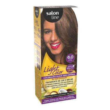 Imagem de Coloração suave salon line light color 6.0 louro escuro