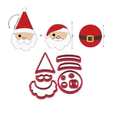 Imagem de Cortador Cupcake Papai Noel Natal 5/6CM - Embody3d