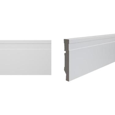Imagem de Rodapé de poliestireno Durafloor Maxx M-01 100 branco, branco 10cm M-0