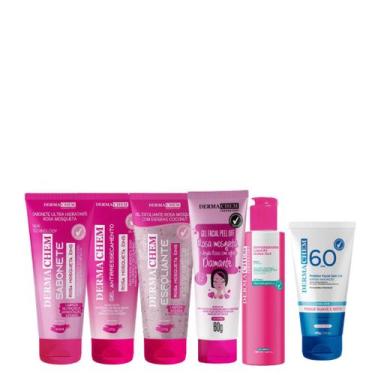 Imagem de Kit Skin Care Completo Antiressecamento Rosa Mosqueta com Protetor Sol