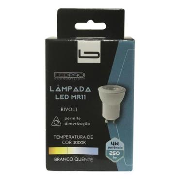 Imagem de Lâmpada de Led Mini Dicroica 4W 3000K Dimerizavel Bivolt - LEDPRO - LP
