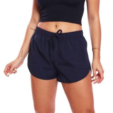 Imagem de Short Feminino Shortinho Tactel Moda Praia Piscina Verão Adulto - Brás