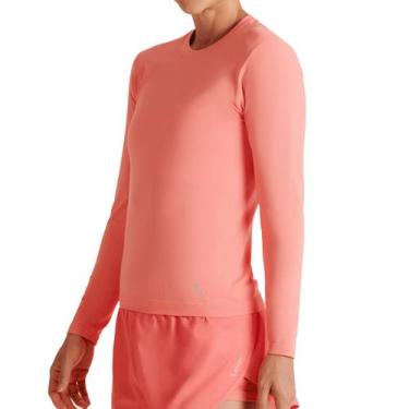 Imagem de Camiseta Feminina Proteção UV Manga Longa Lupo Sport, Coral, M