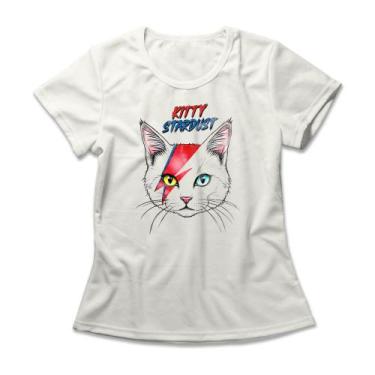 Imagem de Camiseta Feminina Kitty Stardust - Studio Geek, 2G, Off white