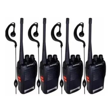 Imagem de Kit 4 Radio Walk Talk Comunicador 16 Ch 12km Baofeng 777s Bandas De Fr