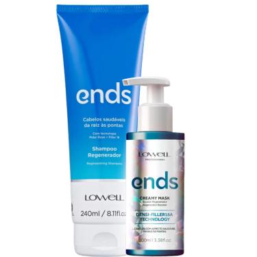 Imagem de Kit Lowell Ends Shampoo 240ml + Creamy Mask 100ml