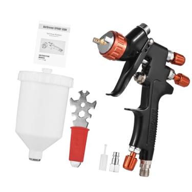 Imagem de Conjunto de Pistola de Pintura Pneumática HVLP, Pulverizador de Reparo Automático Ajustável Com Bico de 1,3 Mm, Copo de 600 Ml, para Pintura de Parede de Móveis de Carro,