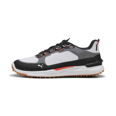 Imagem de PUMA Tênis de golfe masculino Ignite Elevate X, Branco/preto, 38