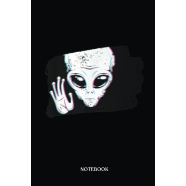 Imagem de Alien Notebook: Aliens - Alien Ufo | Alien Journal, Lined Journal Ufo, Ufo Journal, Lined Journal Alien, Size 6 X 9", 120 Pages.