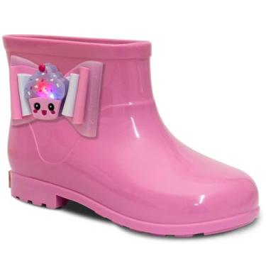 Imagem de Galocha Infantil Bota Feminina Nº 21 Ao 26 Botinha Menina Led 09.42 (Rosa, BR, Criança de 4 a 8 anos, Numérico, 26)