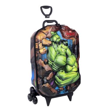 Imagem de Mochila Com Carrinho 3D Hulk 3850cm22