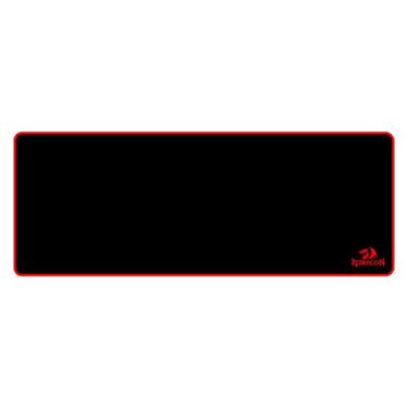 Imagem de Mousepad Grande Gamer Emborrachado Redragon Suzaku P003, Preto/vermelh