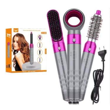 Imagem de Escova Modeladora e Alisadora de Ar Quente 5 Em 1 Profissional 110V DJ-040