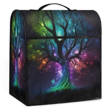 Imagem de Capa de misturador Kitchen Aid compatível com 6 a 8 litros de árvore da vida brilhante capa de batedeira com bolso com zíper acessórios de misturador de utensílios de cozinha bolsa organizadora de