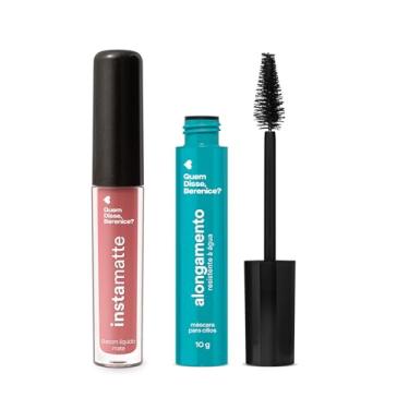 Imagem de Combo Quem Disse, Berenice?: Máscara de Cílios Resistente è Água 10g + Batom Líquido Rose 4ml