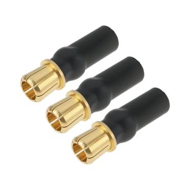 Imagem de The Lord of the Tools 3 peças Adaptador de conector de controle remoto RC 6,5 mm fêmea 8 mm macho bala 29 mm compatível com Castle XLX2 ESC 6,5 mm motor