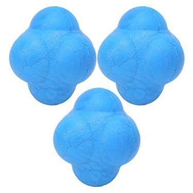 Imagem de 3 pces encanta a bola da reação do salto, bola do treinamento da aptidão dos esportes do exercício do reflexo da coordenação de tpr para o treinamento da coordenação (Blue)