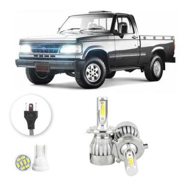 Imagem de Kit Lampadas Led Chevrolet D20 1985 A 1997 H4 20000lm - V10, Branco