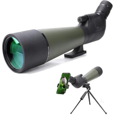 Imagem de MOCANIO Telescópio Spotting Scopes 20-60X80 ED, alta potência de alta definição, visão noturna com pouca luz, grau profissional, tire fotos e veja a lua e os pássaros